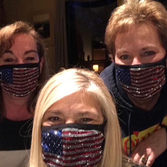 Very Blingy and Patriotic mask - Picture 2 of 6